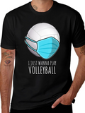 Masked Volleyball Graphic Tee - Play On!