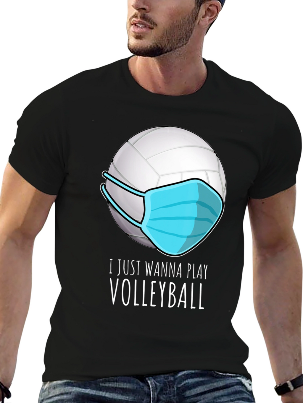 Masked Volleyball Graphic Tee - Play On!