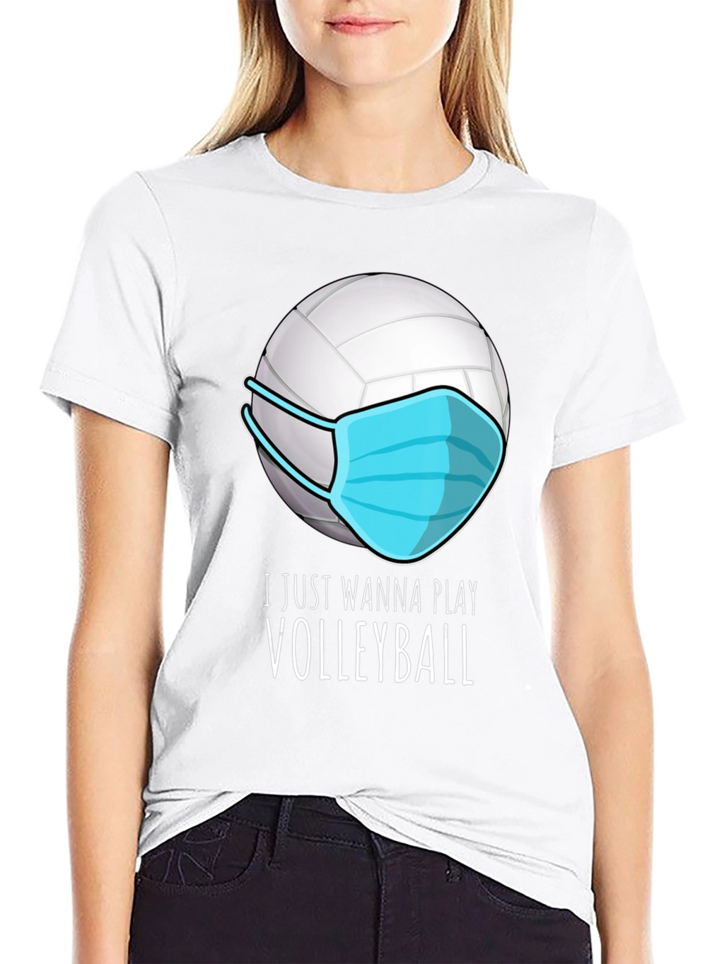 Masked Volleyball Graphic Tee - Play On!