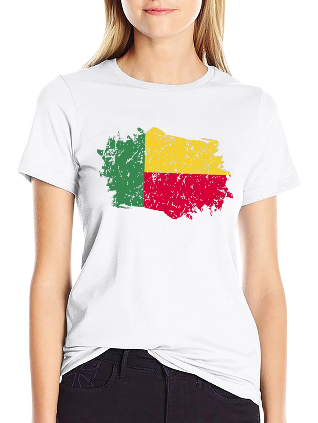Benin Flag Grunge T-Shirt - Show Your Pride
