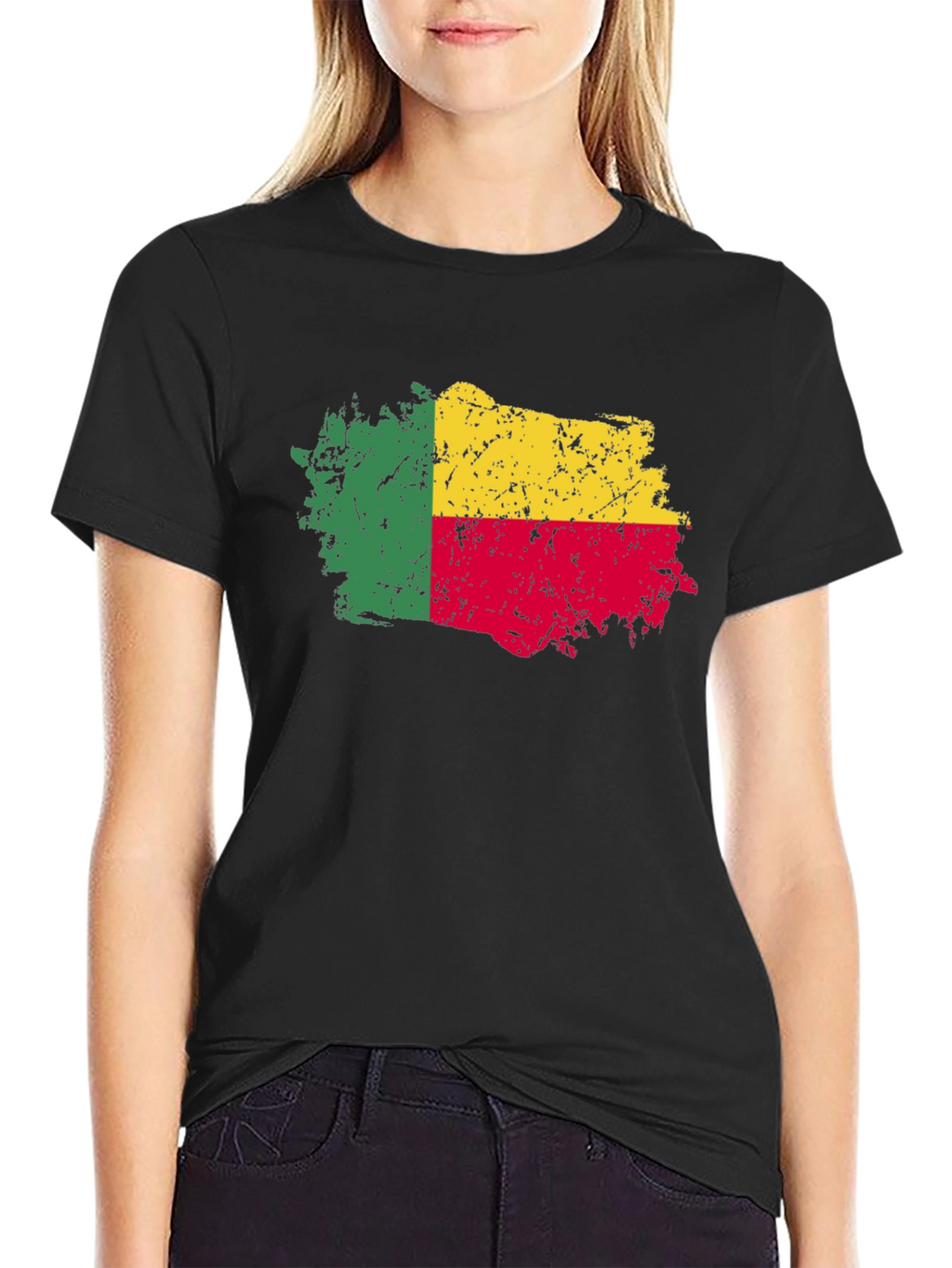 Benin Flag Grunge T-Shirt - Show Your Pride