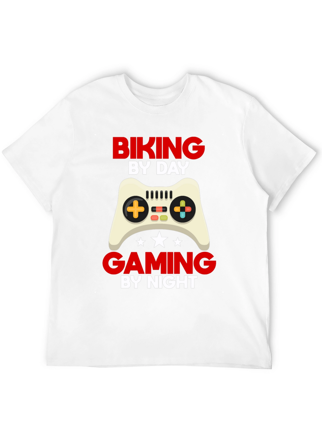Biking By Day Gaming By Night T-Shirt