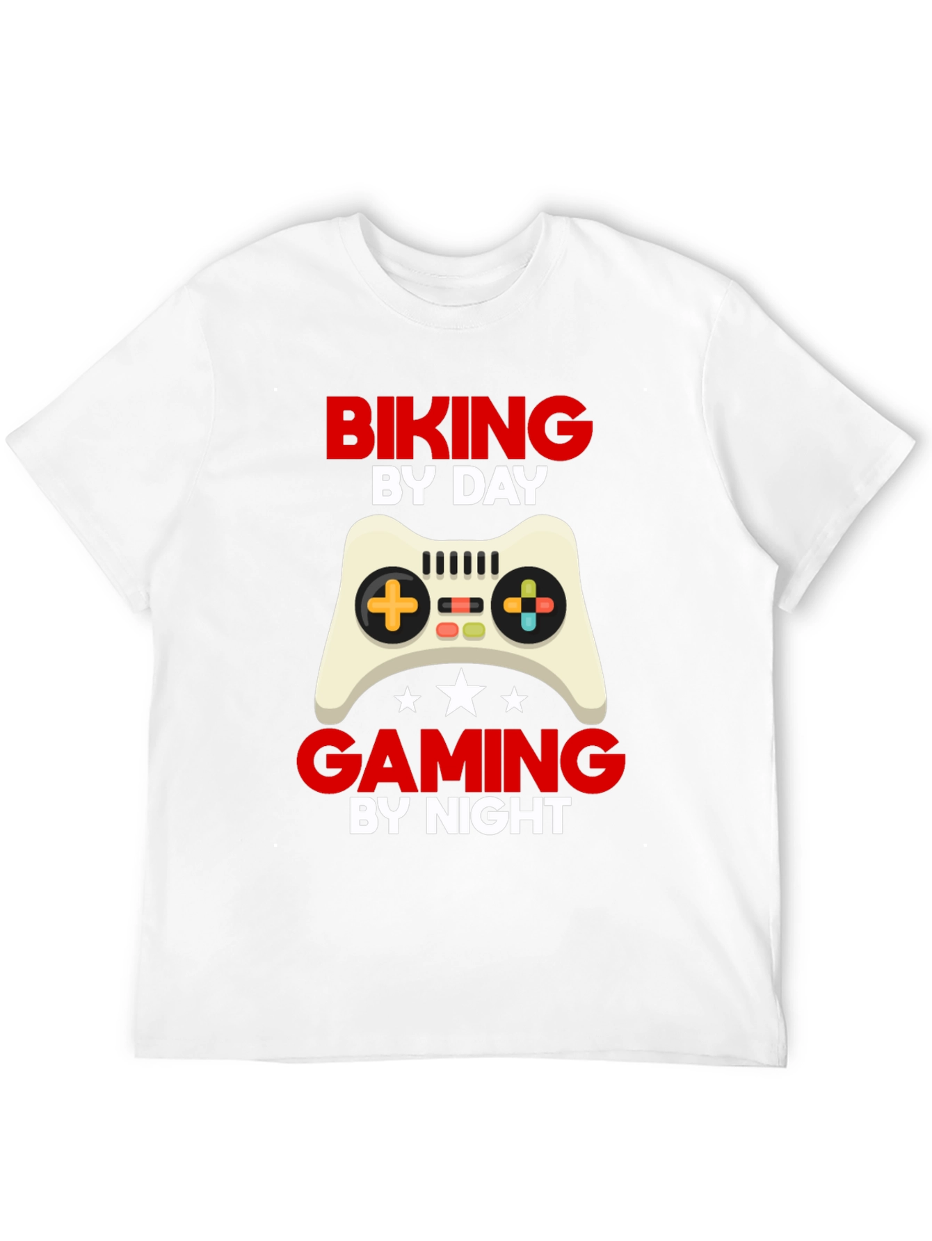 Biking By Day Gaming By Night T-Shirt