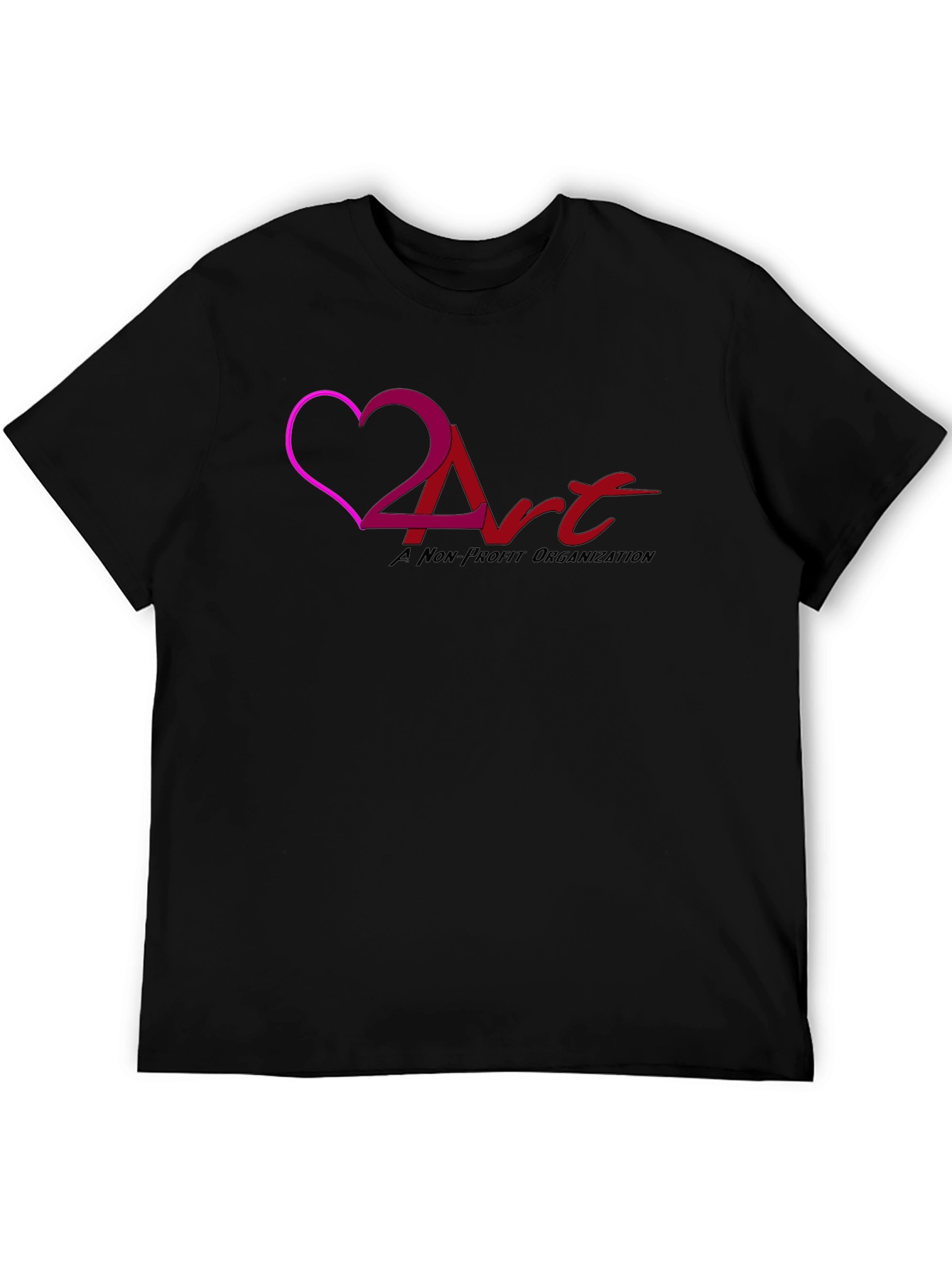 Love 2 Art Nonprofit Black T-Shirt