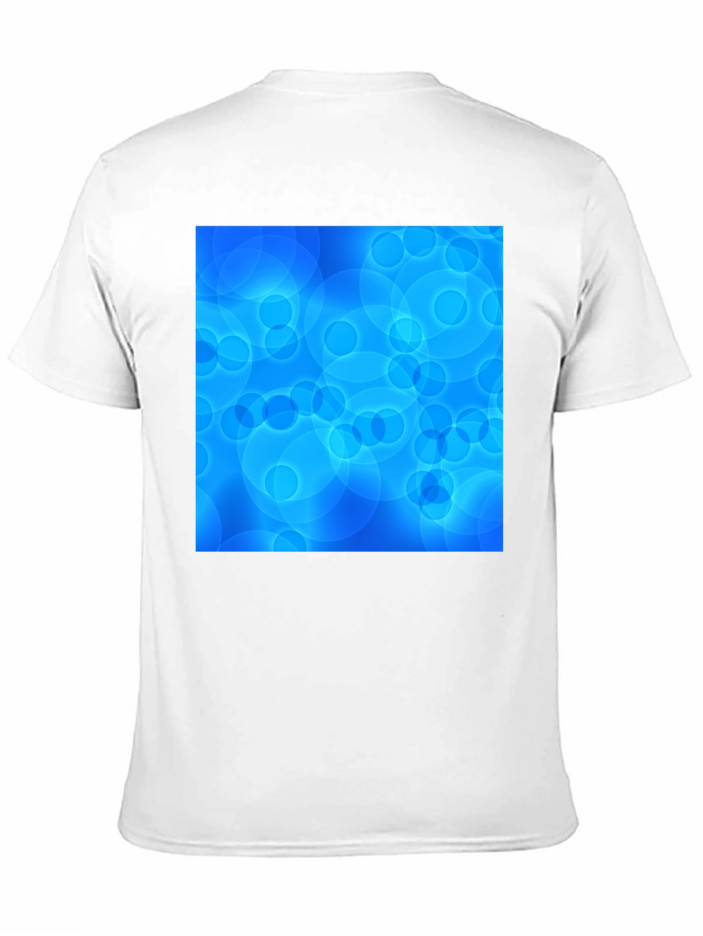 Blue Circle Pattern Graphic Tee - Stylish Unisex T-Shirt