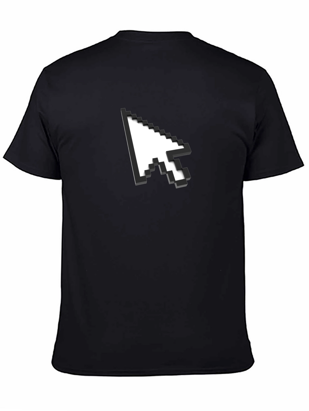 Pixel Arrow Graphic Black T-Shirt