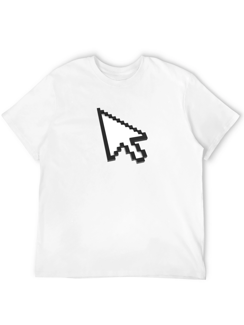 Pixel Arrow Graphic Black T-Shirt