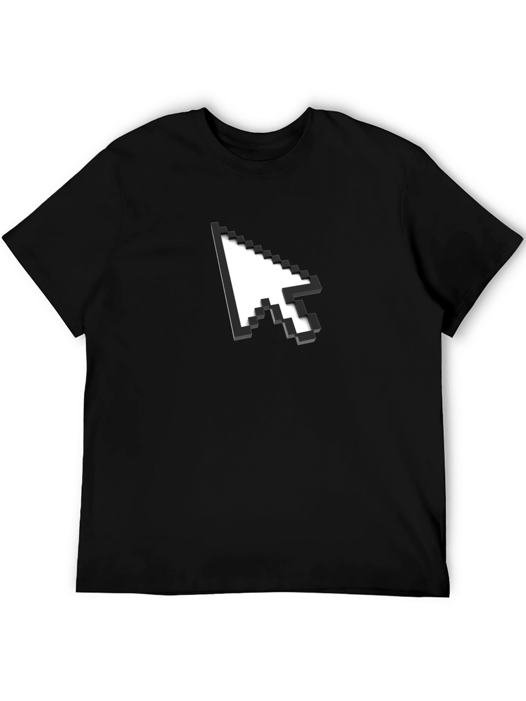 Pixel Arrow Graphic Black T-Shirt