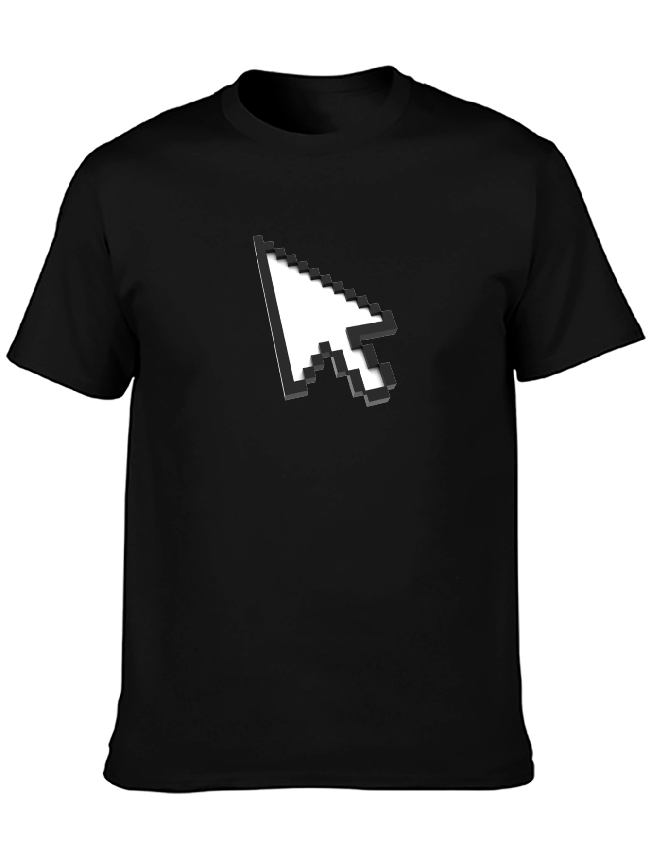 Pixel Arrow Graphic Black T-Shirt