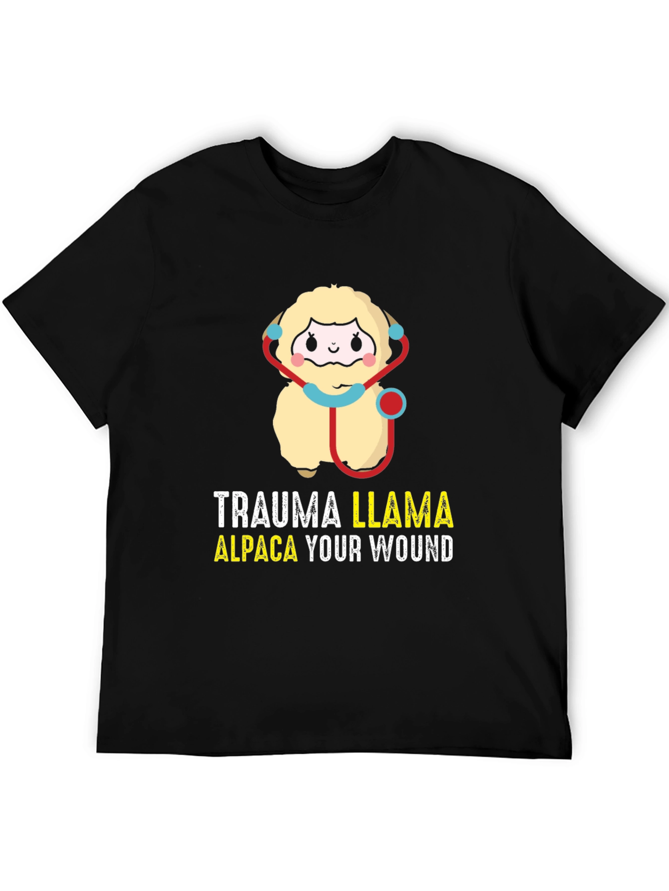 Trauma Llama Alpaca Funny Medical Humor T-Shirt
