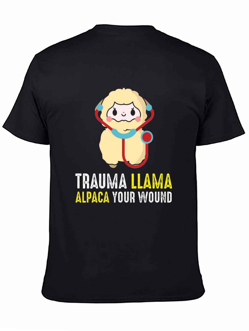 Trauma Llama Alpaca Funny Medical Humor T-Shirt