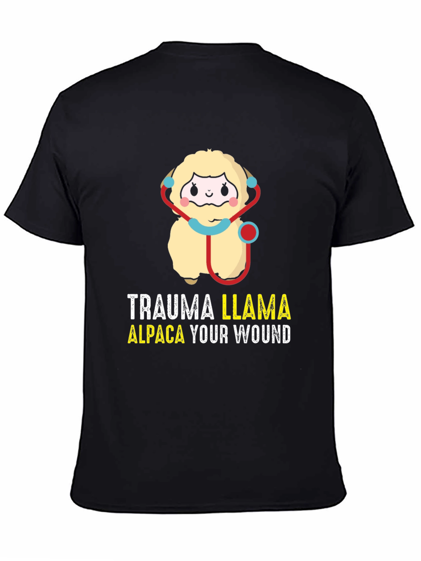 Trauma Llama Alpaca Funny Medical Humor T-Shirt