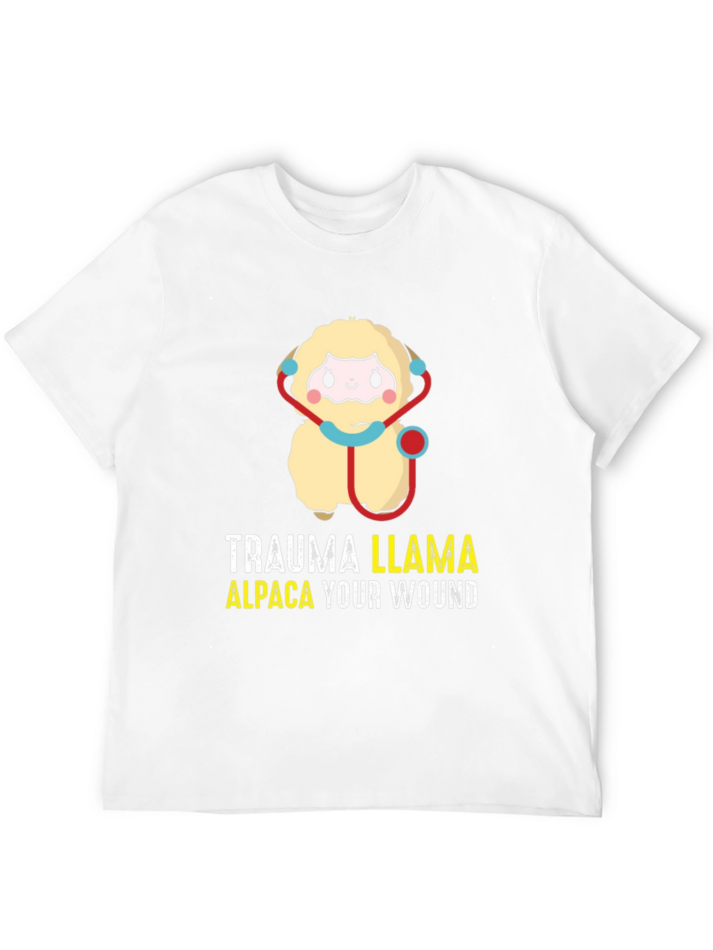 Trauma Llama Alpaca Funny Medical Humor T-Shirt