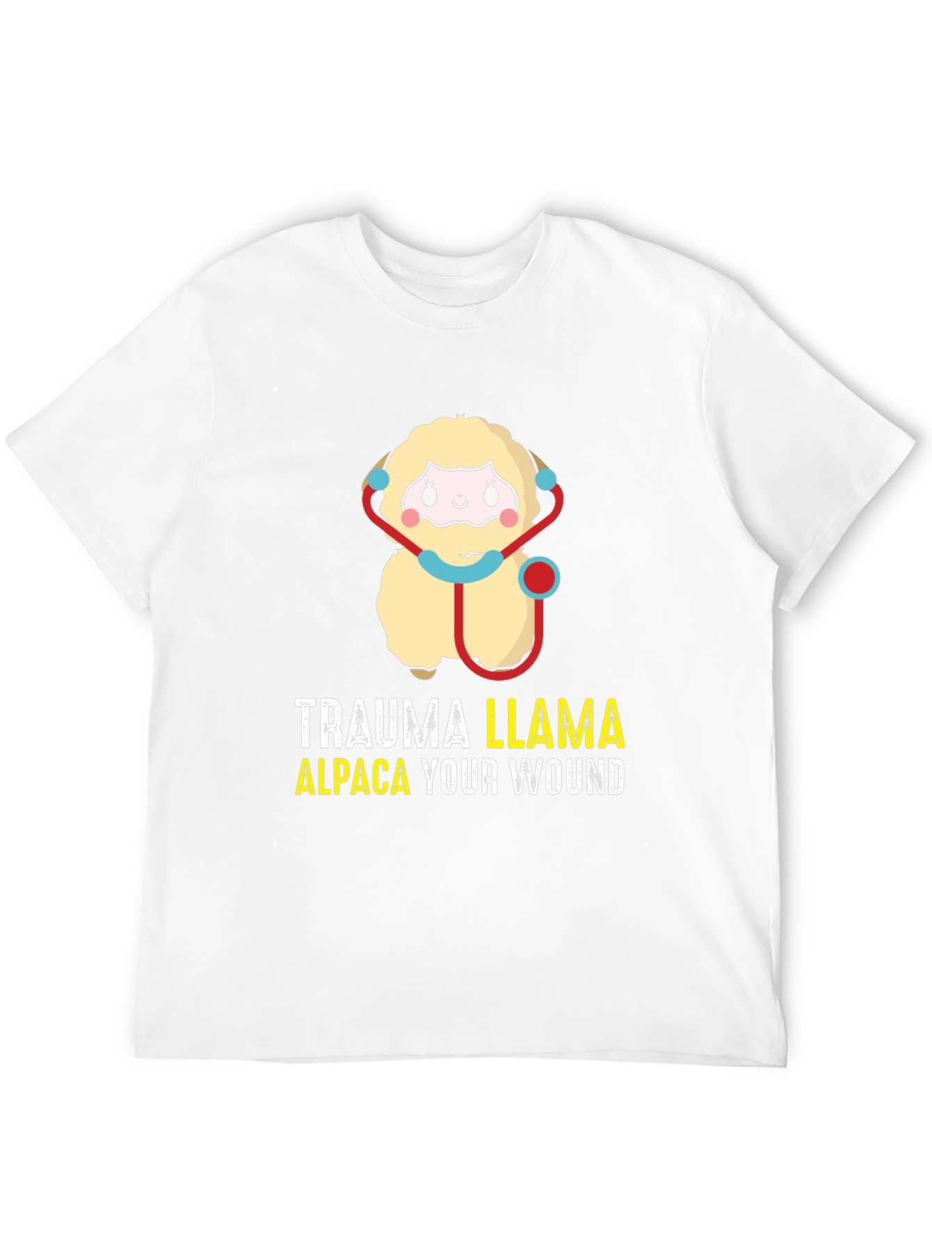 Trauma Llama Alpaca Funny Medical Humor T-Shirt