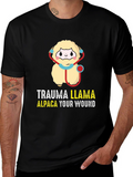 Trauma Llama Alpaca Funny Medical Humor T-Shirt