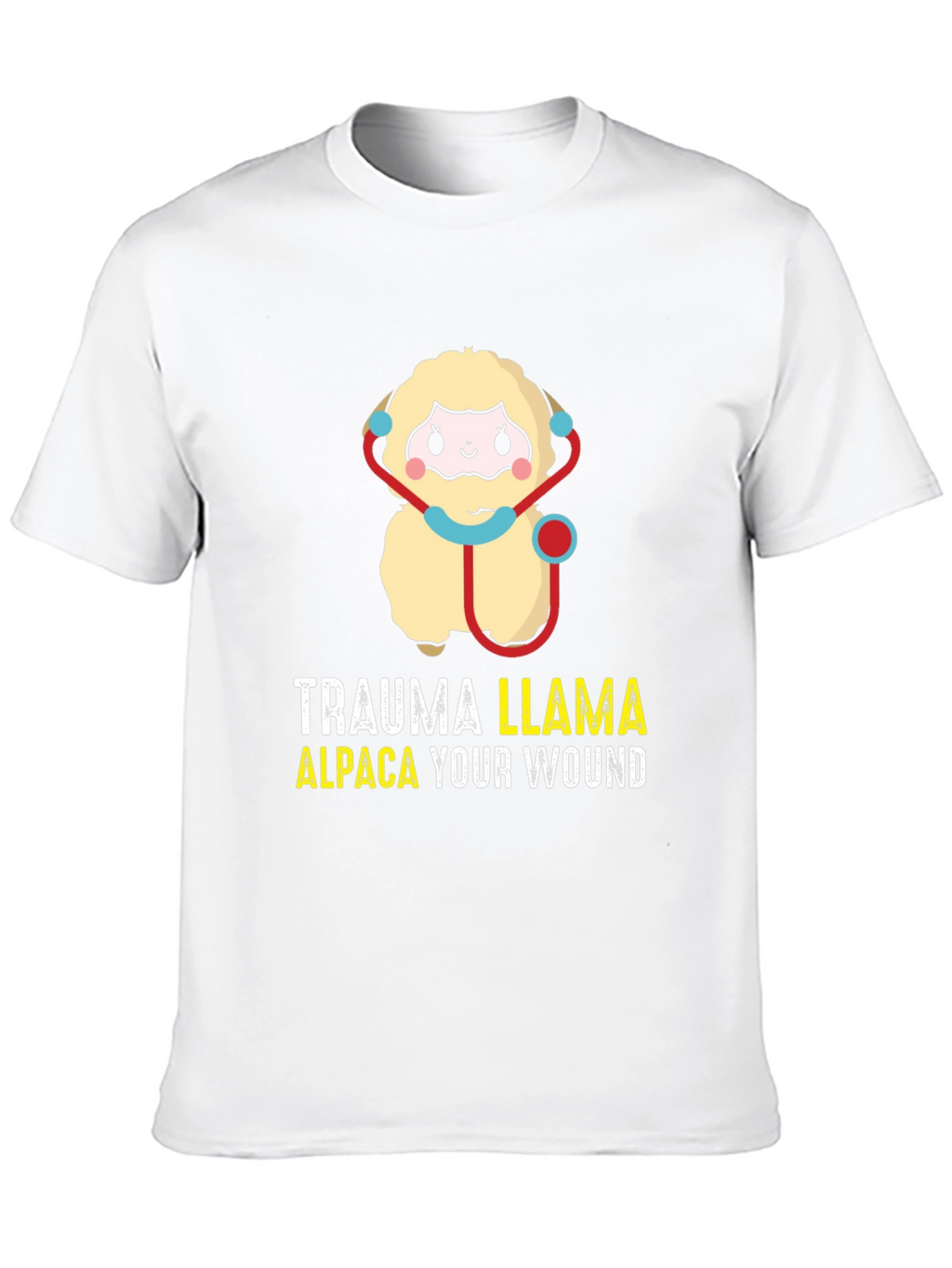 Trauma Llama Alpaca Funny Medical Humor T-Shirt