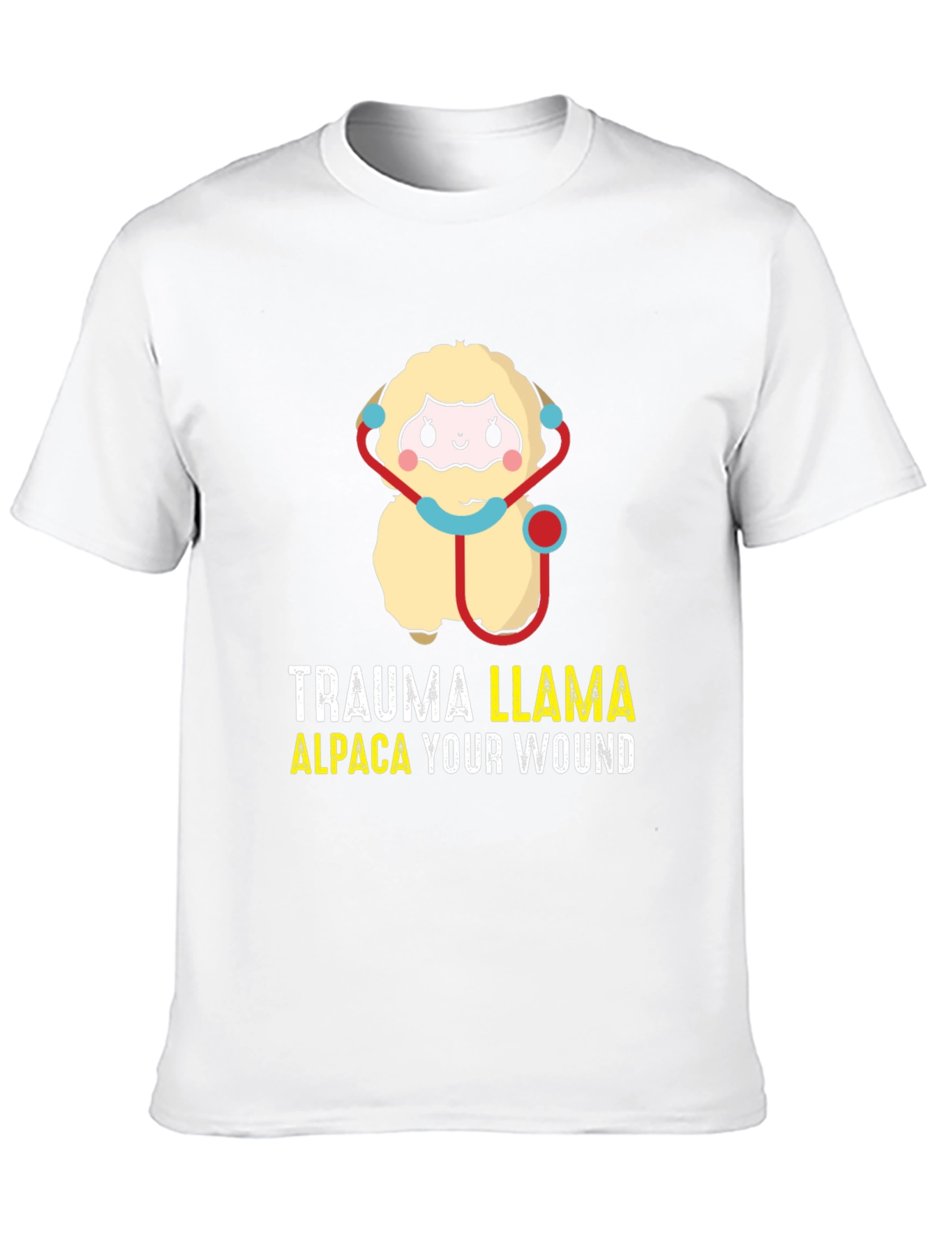 Trauma Llama Alpaca Funny Medical Humor T-Shirt