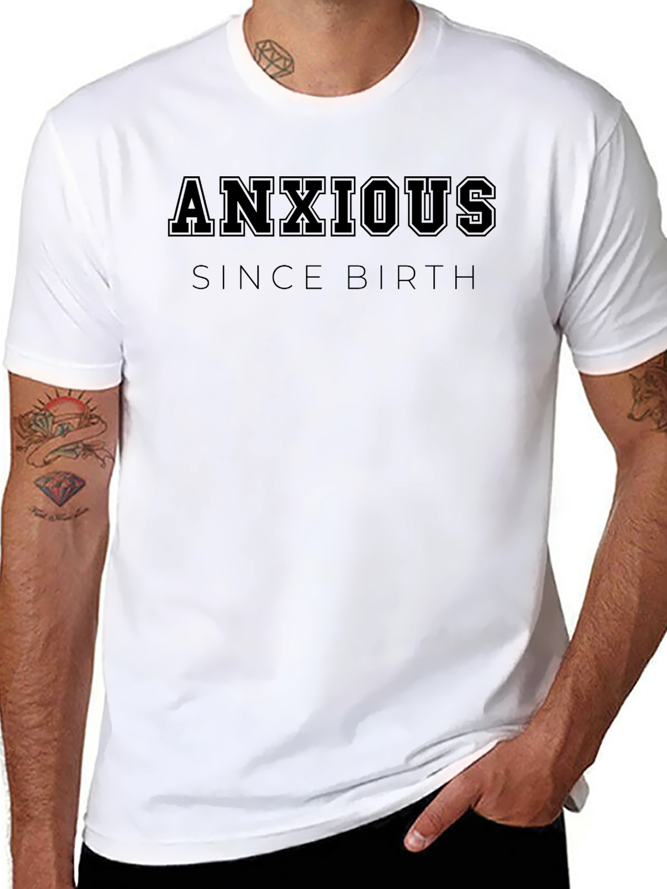 Anxious Since Birth Graphic Tee - Comfort Fit