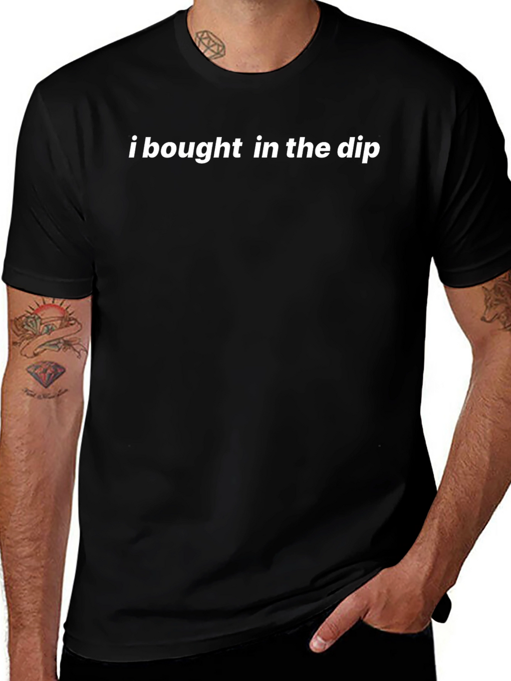 I Bought In The Dip Black T-Shirt