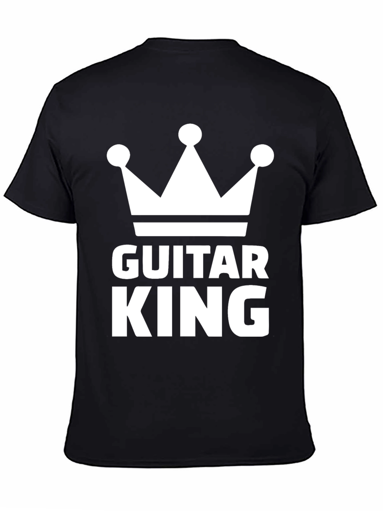 Guitar King Graphic Tee - Musicians Crown T-Shirt