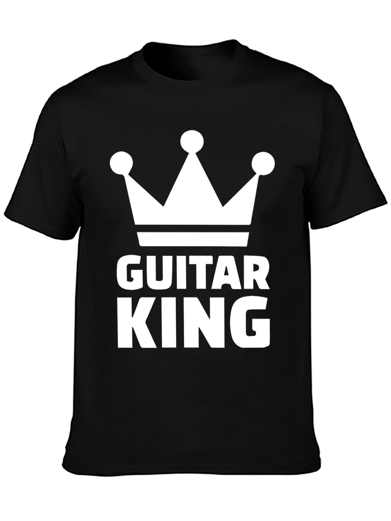 Guitar King Graphic Tee - Musicians Crown T-Shirt