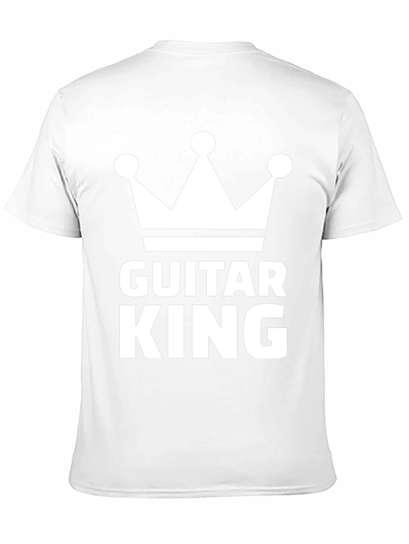 Guitar King Graphic Tee - Musicians Crown T-Shirt