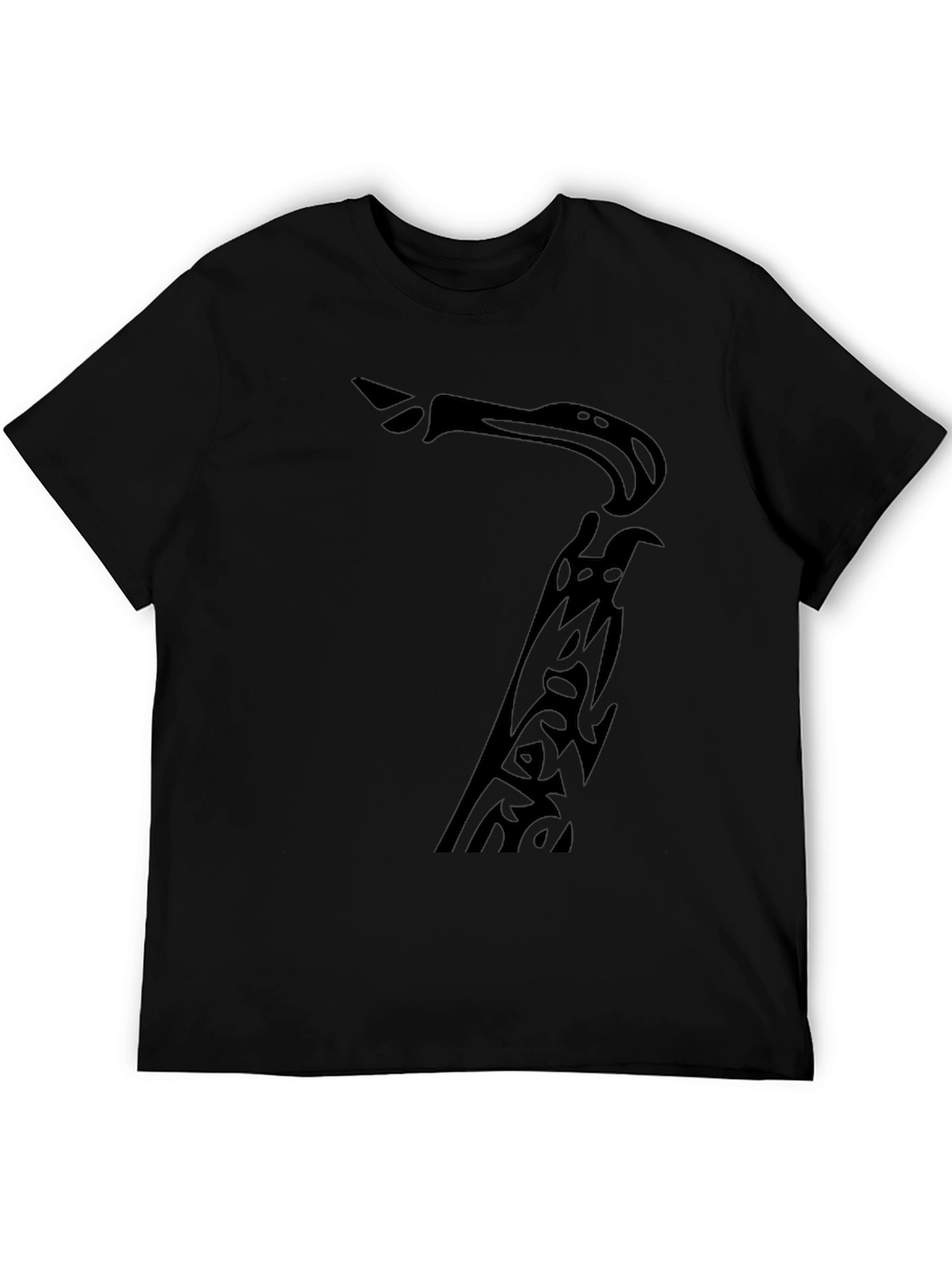 Saxophone Tribal Graphic Black T-Shirt