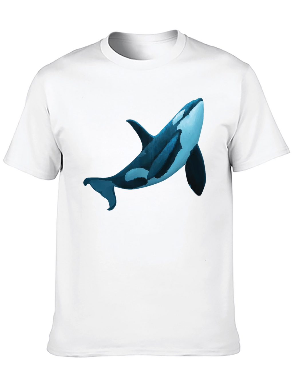Orca Whale Graphic Print T-Shirt - Casual Style