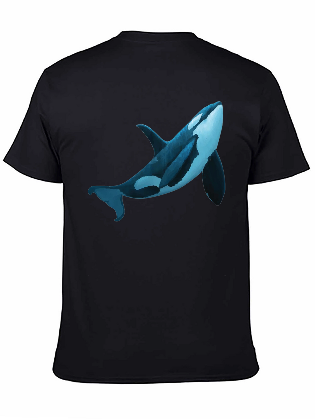 Orca Whale Graphic Print T-Shirt - Casual Style