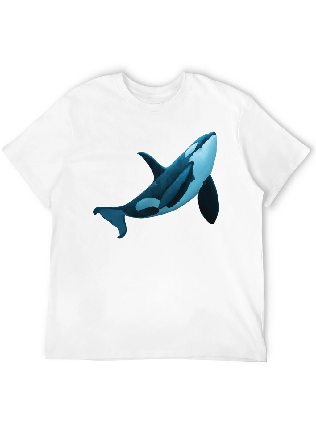 Orca Whale Graphic Print T-Shirt - Casual Style