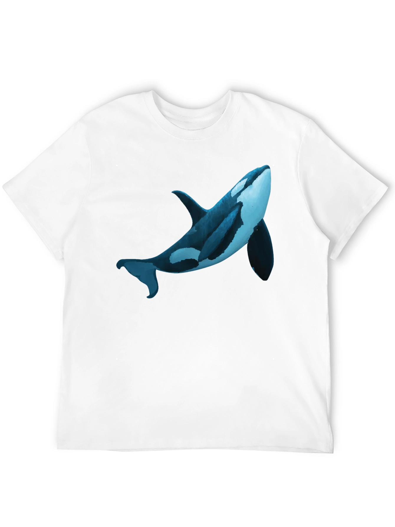 Orca Whale Graphic Print T-Shirt - Casual Style