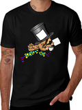 Mad Hatter Cartoon Graphic T-Shirt