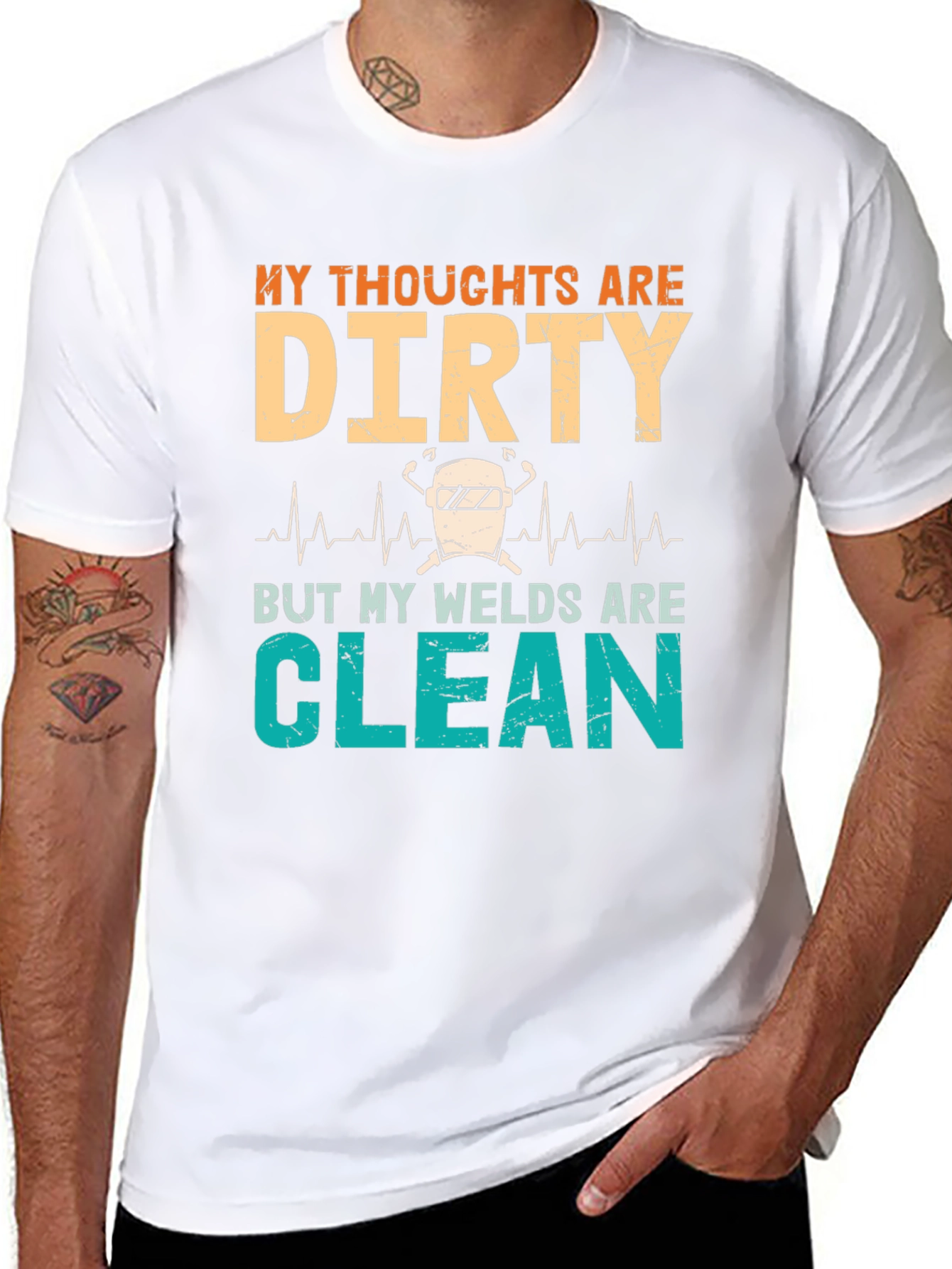Dirty Thoughts Clean Welds Graphic Tee