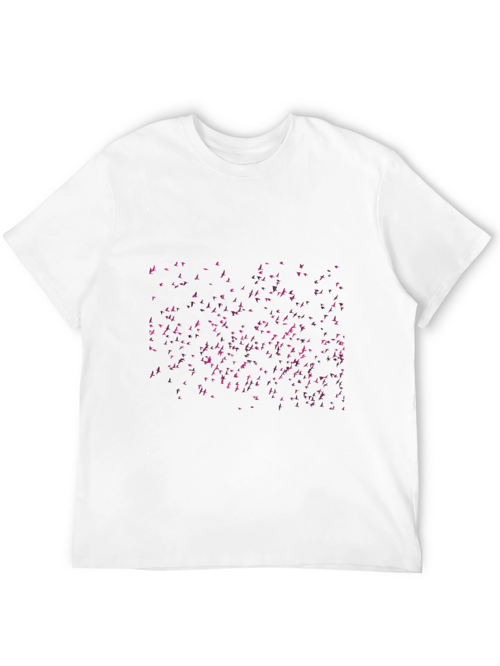 Flock Print Black T-Shirt