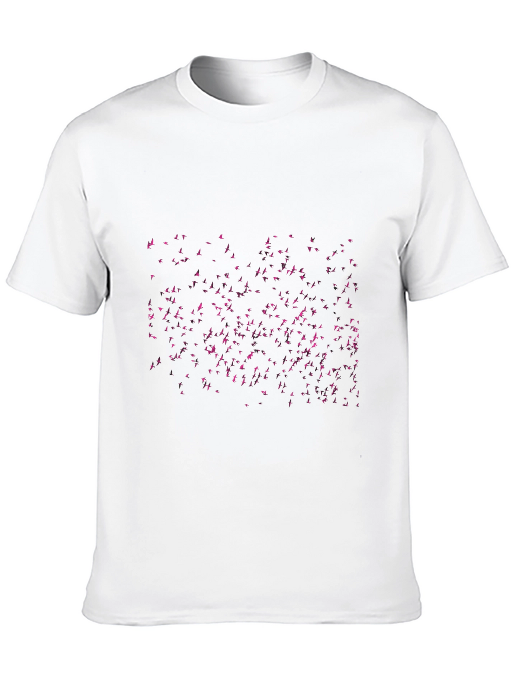 Flock Print Black T-Shirt