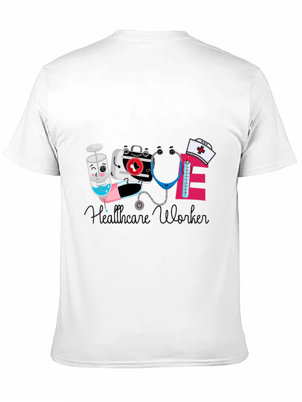 Healthcare Worker Graphic Tee - Cute & Comfy
