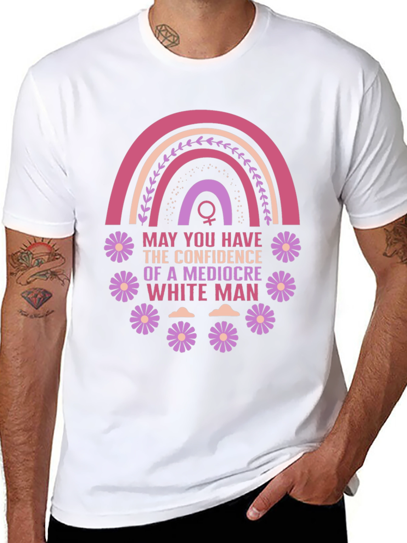 Feminist Empowerment T-Shirt: Mediocre White Man Confidence