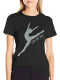 Dream Big Gymnast Tee - Black Cotton T-Shirt