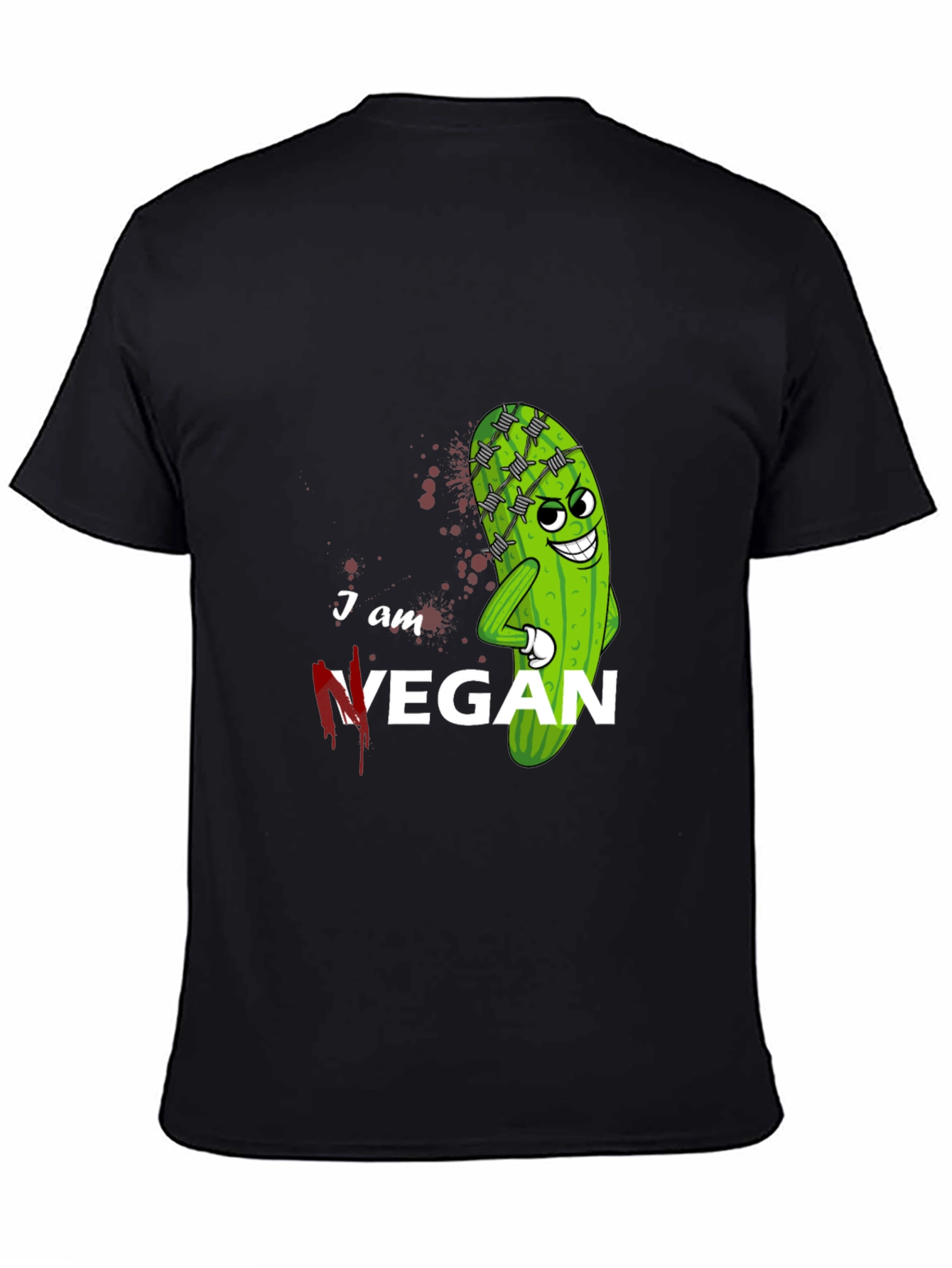 I am Vegan T-Shirt - Funny Vegan Graphic Tee