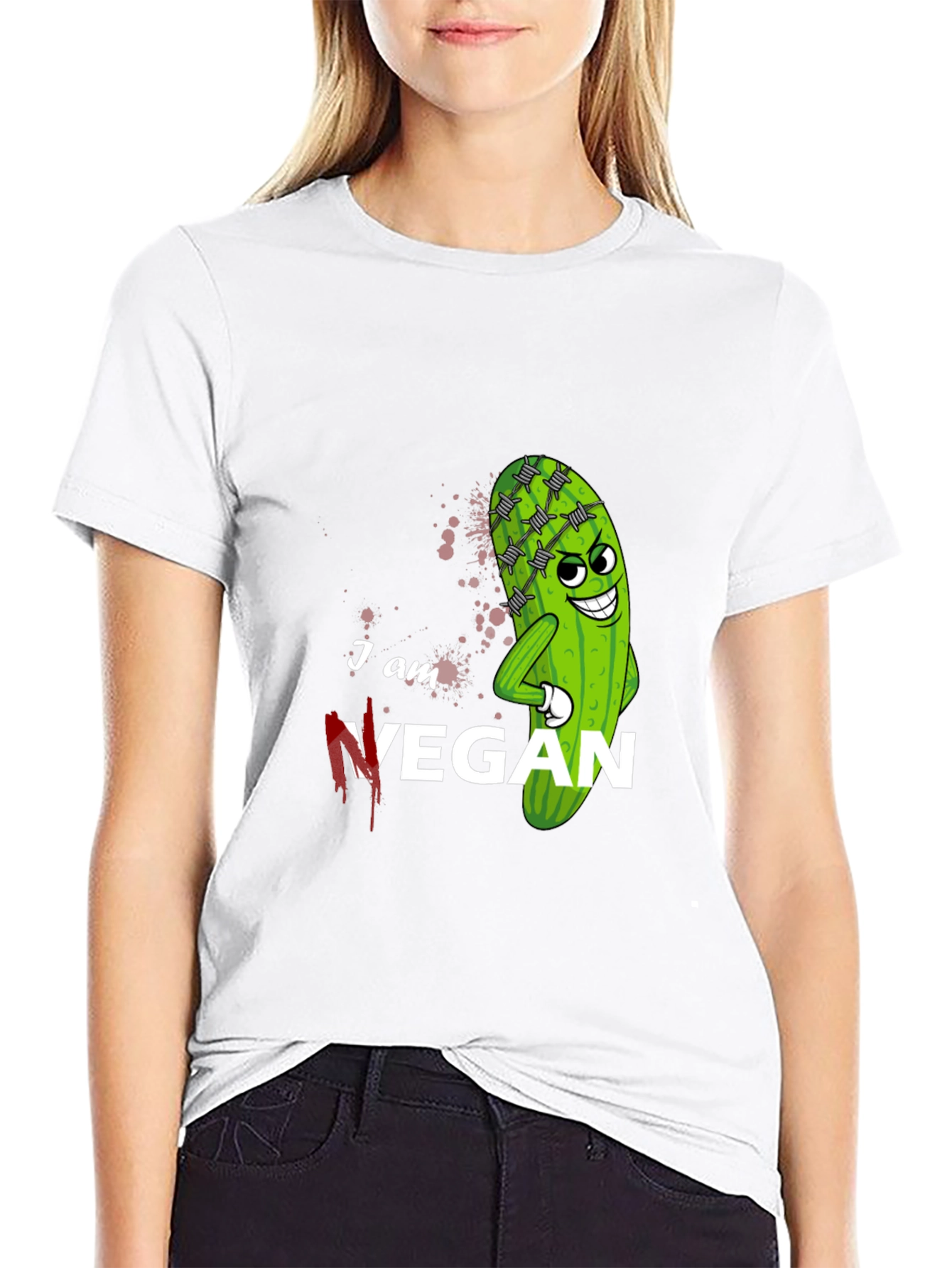 I am Vegan T-Shirt - Funny Vegan Graphic Tee