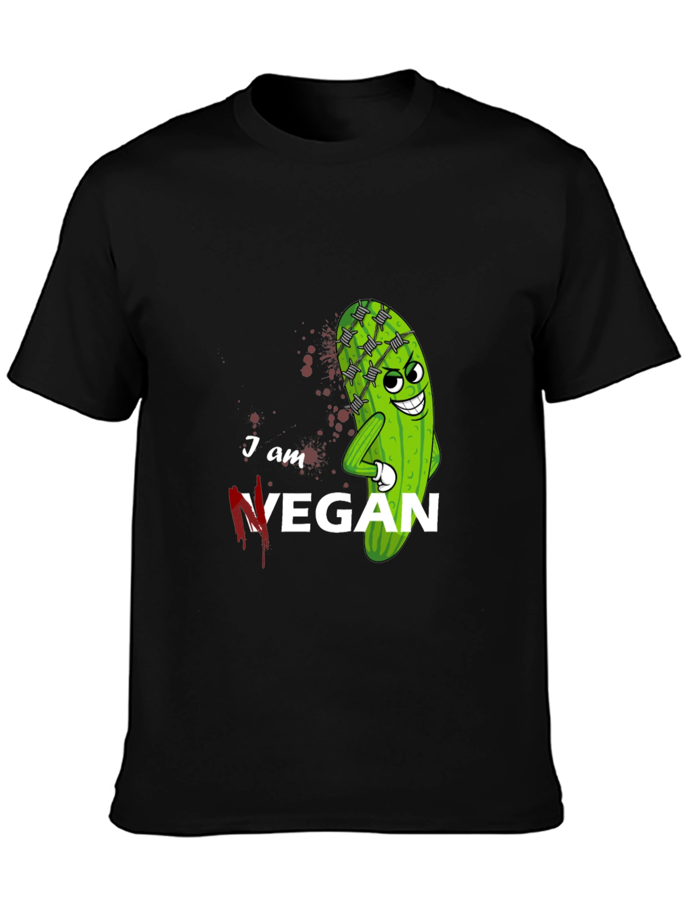 I am Vegan T-Shirt - Funny Vegan Graphic Tee