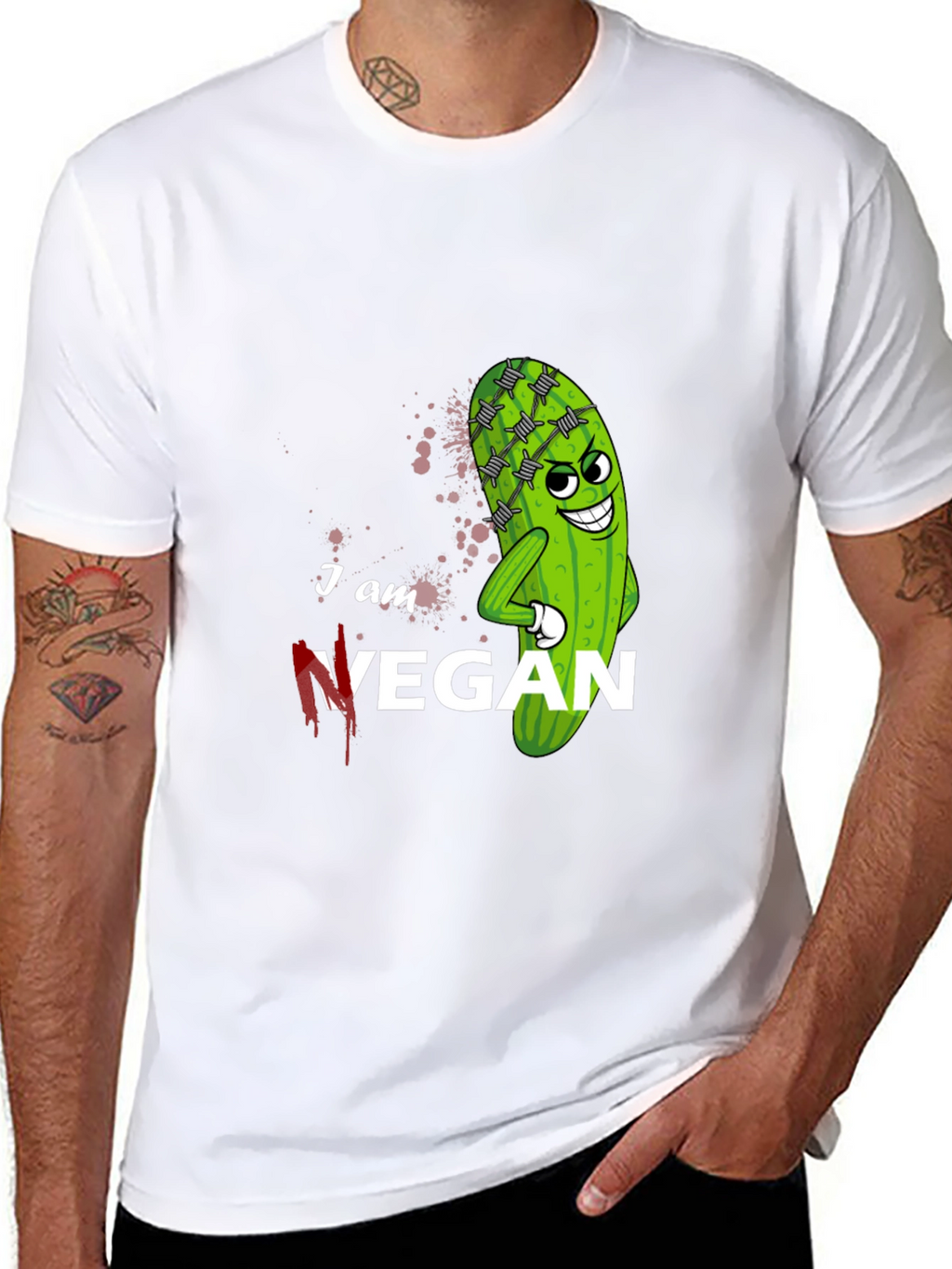 I am Vegan T-Shirt - Funny Vegan Graphic Tee