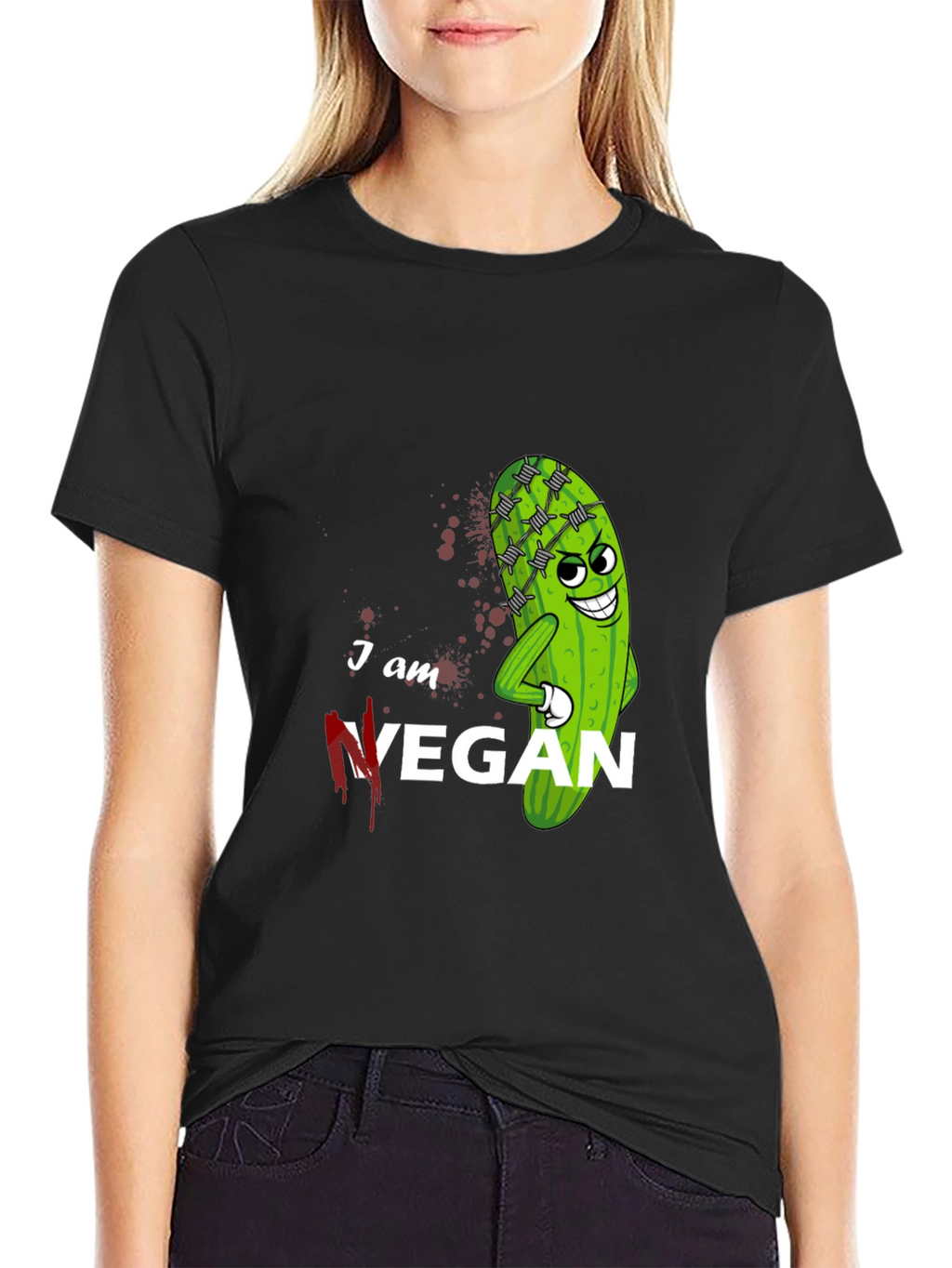 I am Vegan T-Shirt - Funny Vegan Graphic Tee
