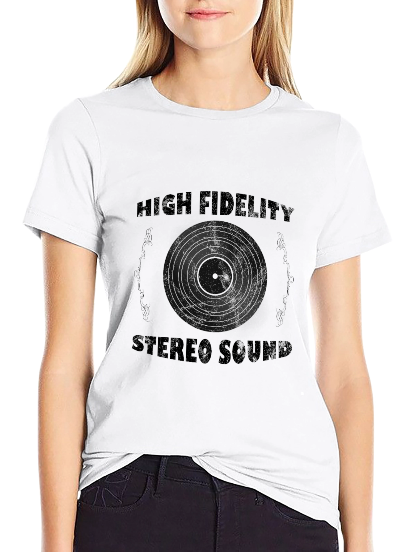 High Fidelity Stereo Sound Graphic T-Shirt