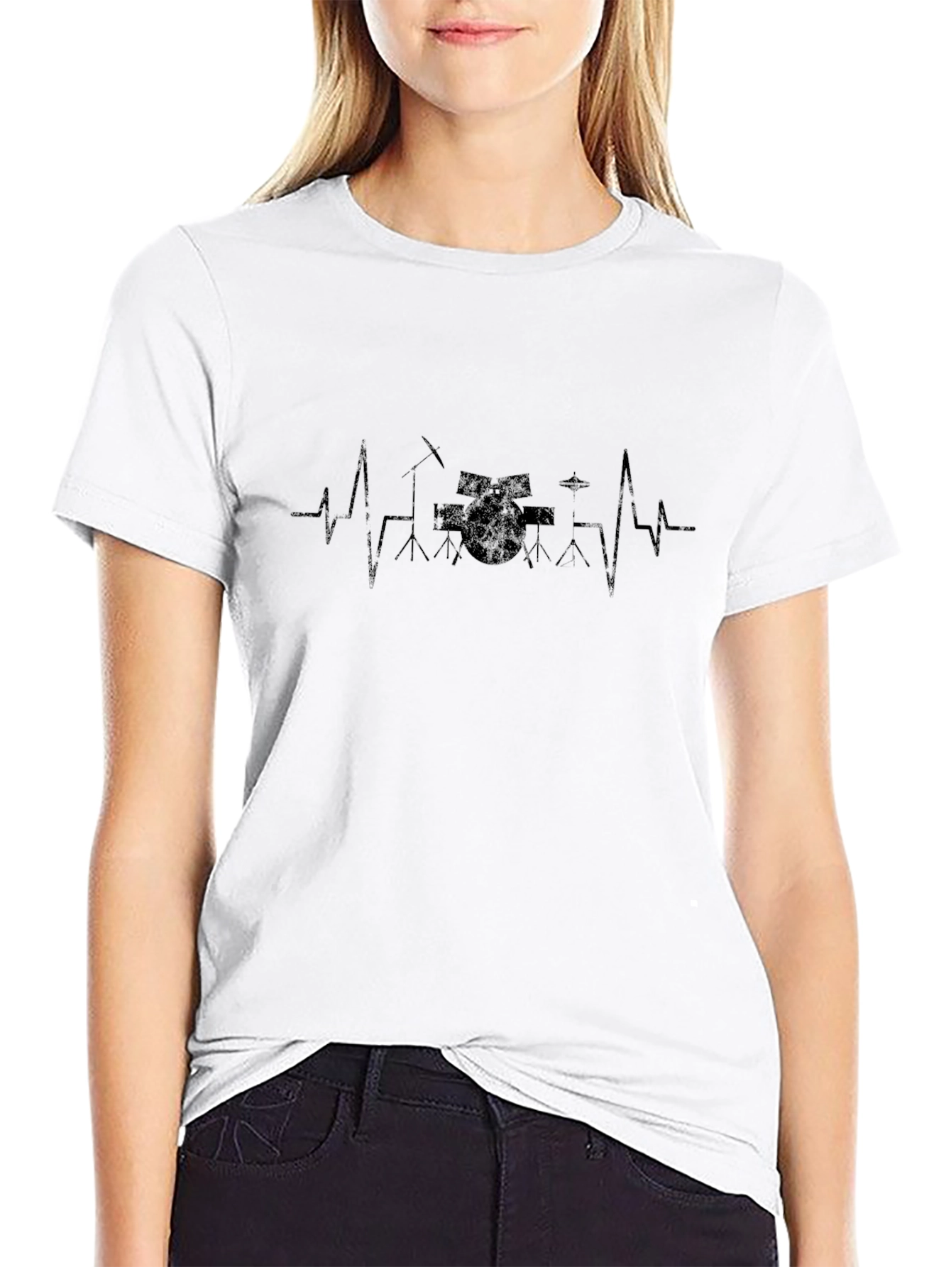 Drum Heartbeat T-Shirt - Musician Tee