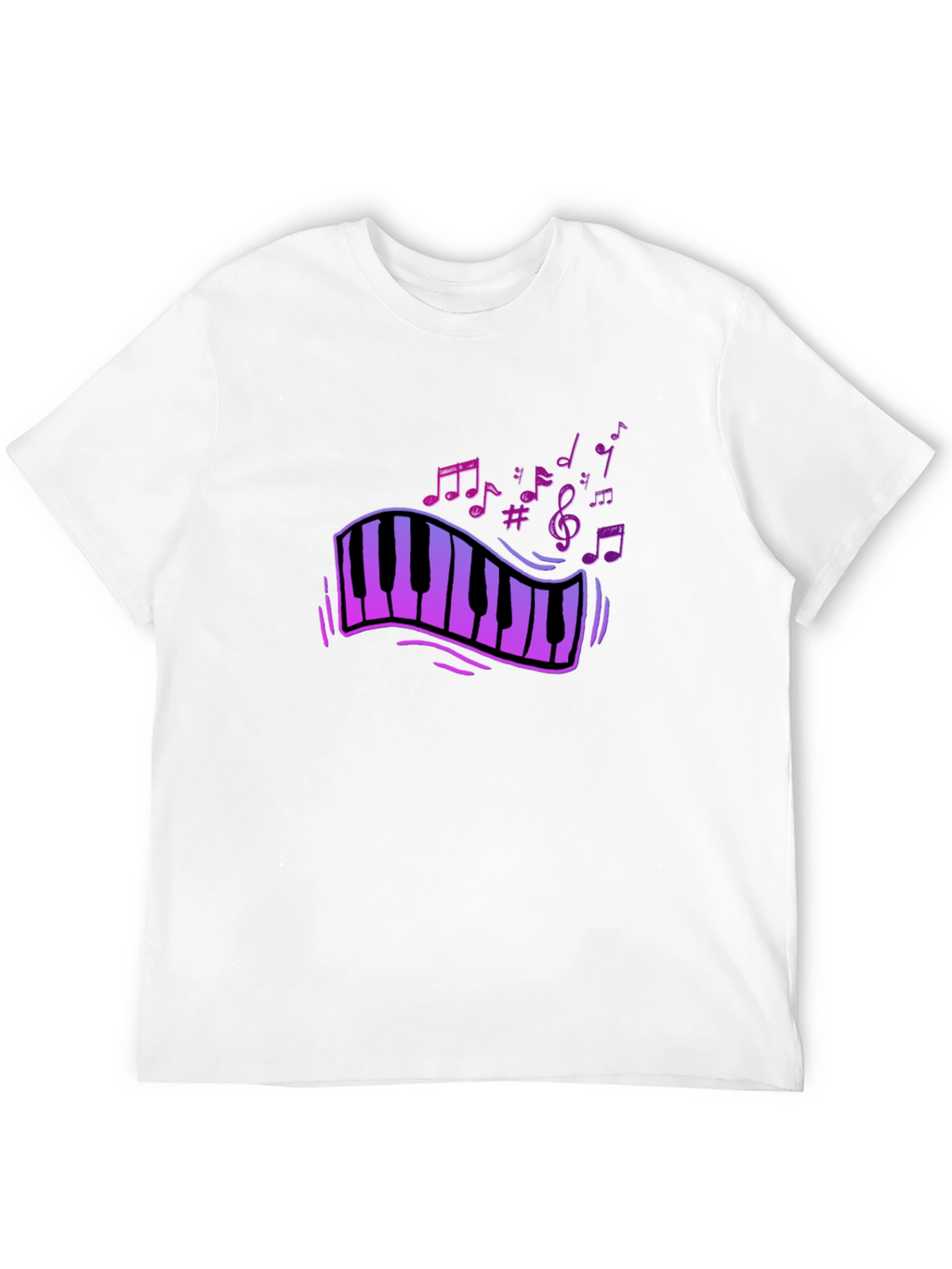Musical Keyboard T-Shirt - Stylish Musician Tee