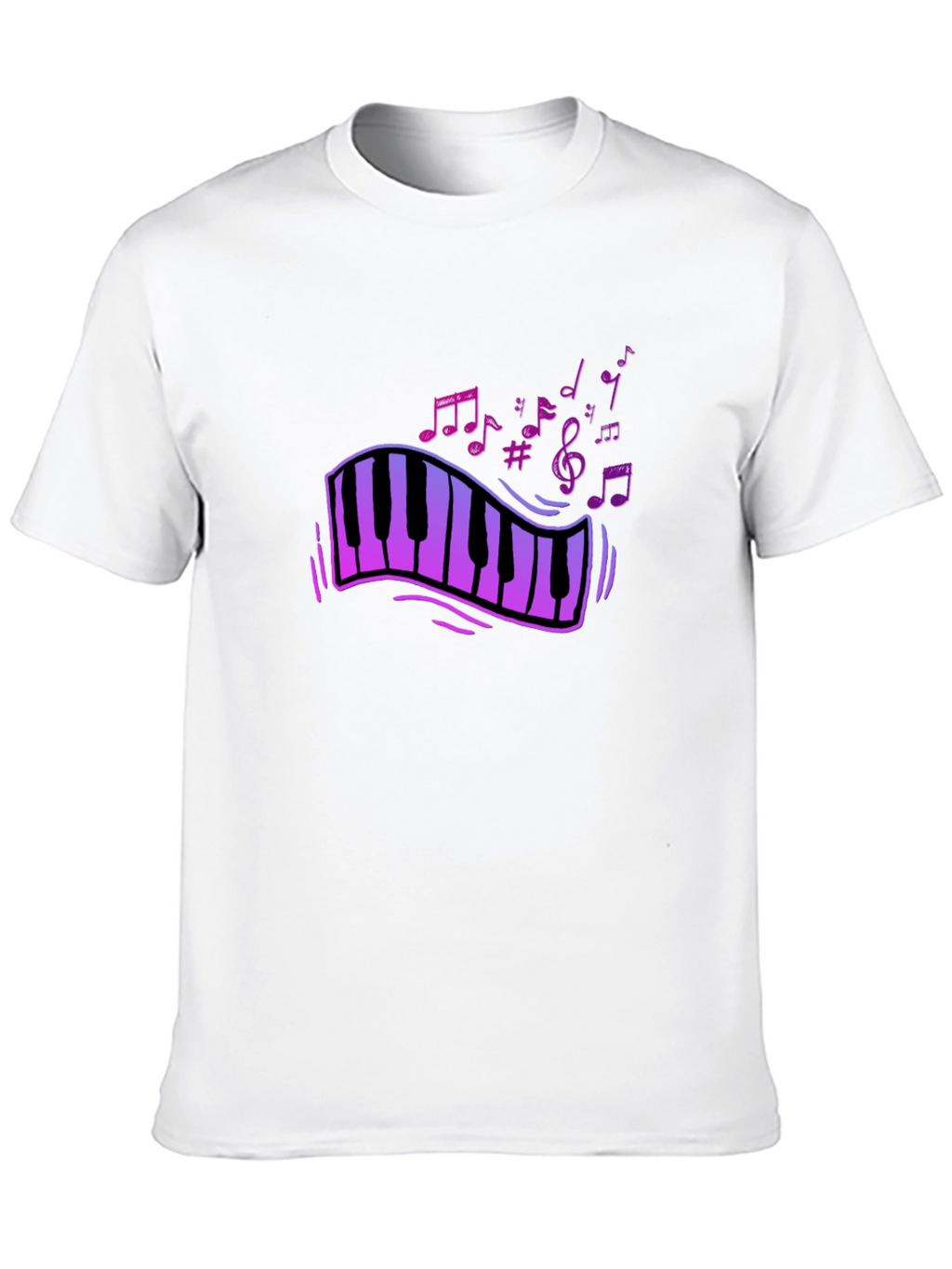 Musical Keyboard T-Shirt - Stylish Musician Tee