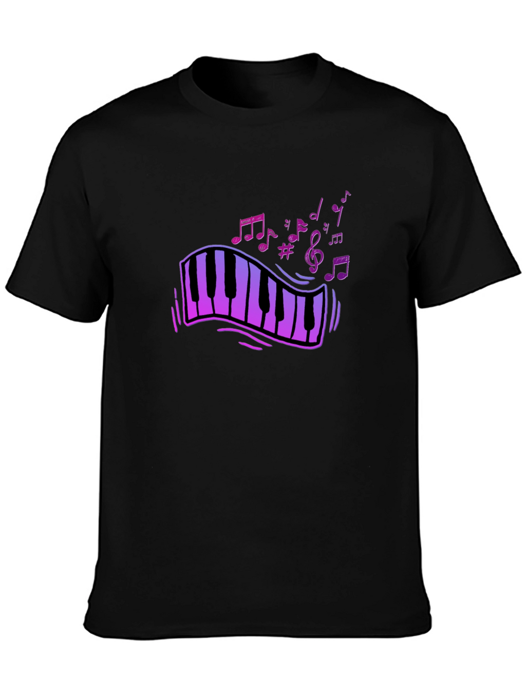 Musical Keyboard T-Shirt - Stylish Musician Tee