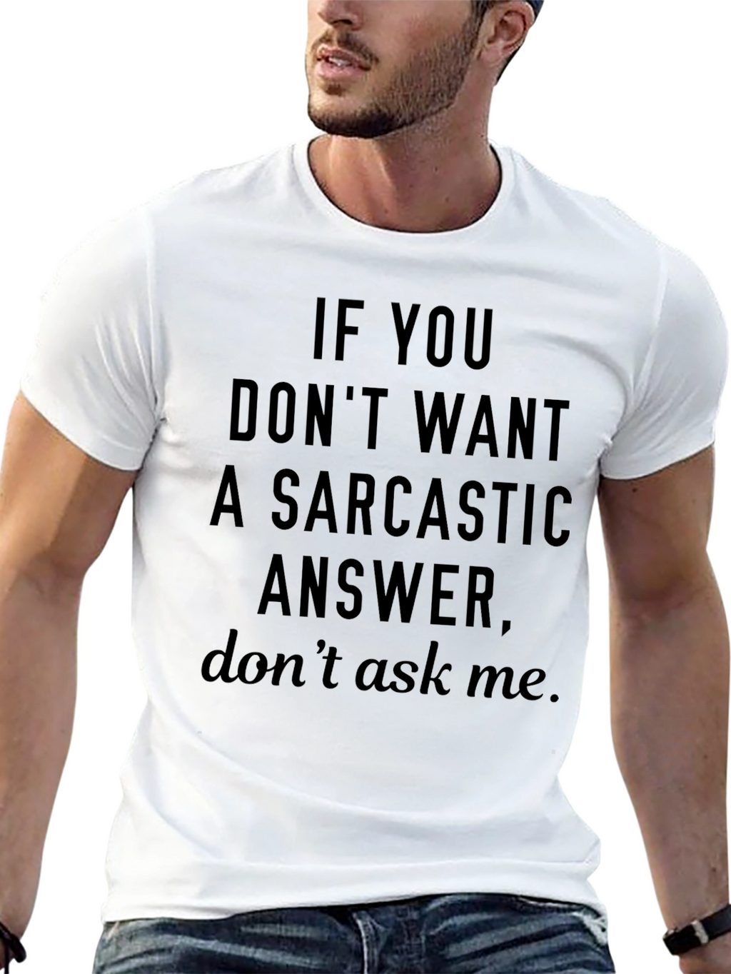 Sarcastic Answer Graphic T-Shirt - Funny Tee