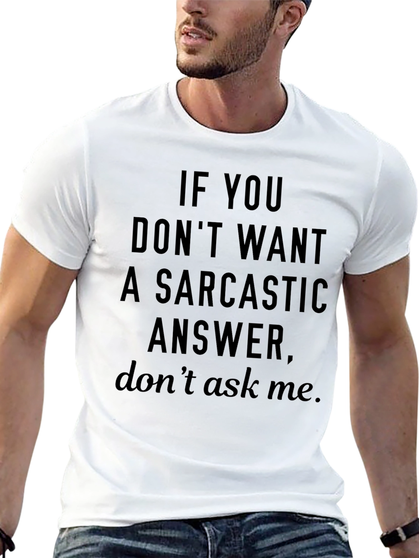 Sarcastic Answer Graphic T-Shirt - Funny Tee